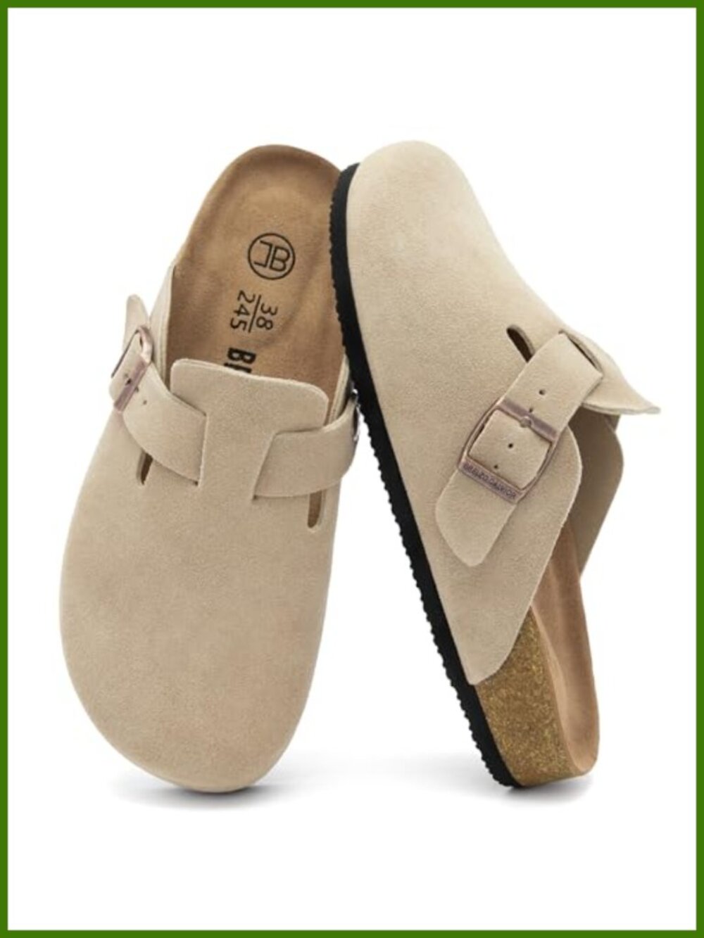 Genuine Leather Clogs Slip-On Mules Non-Slip Comfort Shoes